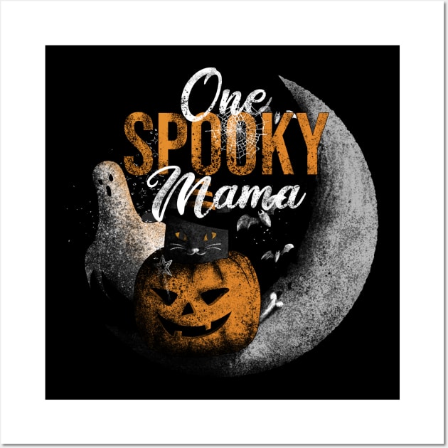 One Spooky Mama Wall Art by Rishirt